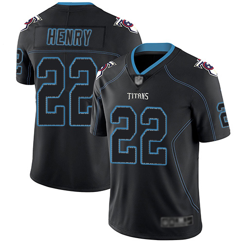 Tennessee Titans Limited Lights Out Black Men Derrick Henry Jersey NFL Football 22 Rush